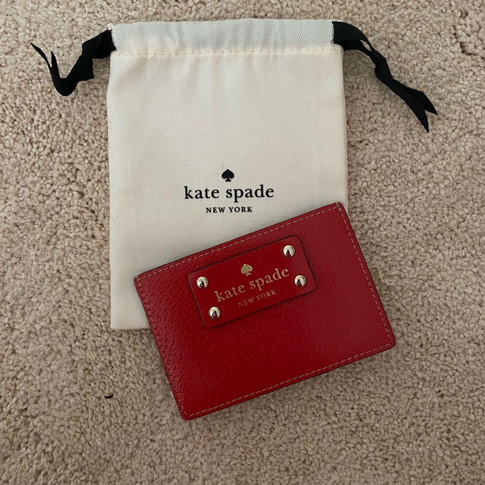 Kate Spade _ New York Credit Card holder red